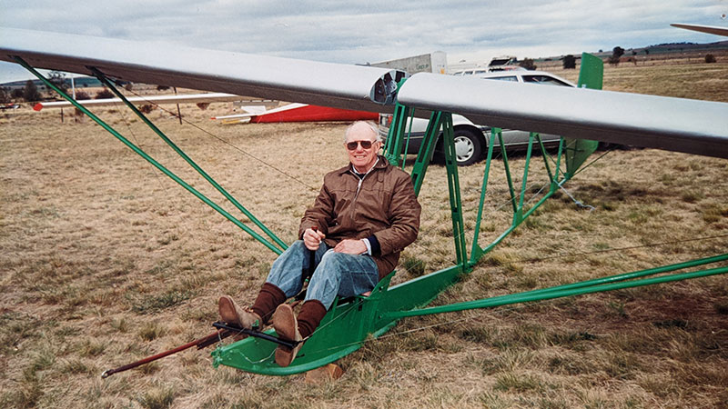 16 Alan about to fly the restored Primary at a Vintage Glider Rally